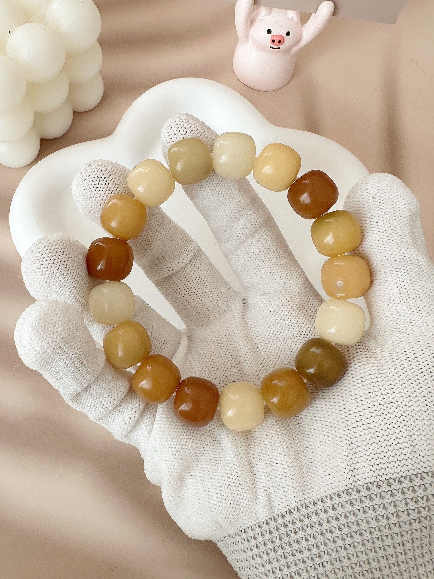 14mm Large Size Multi-Treasure Bodhi Bead Bracelet (Available in Multiple Colors)