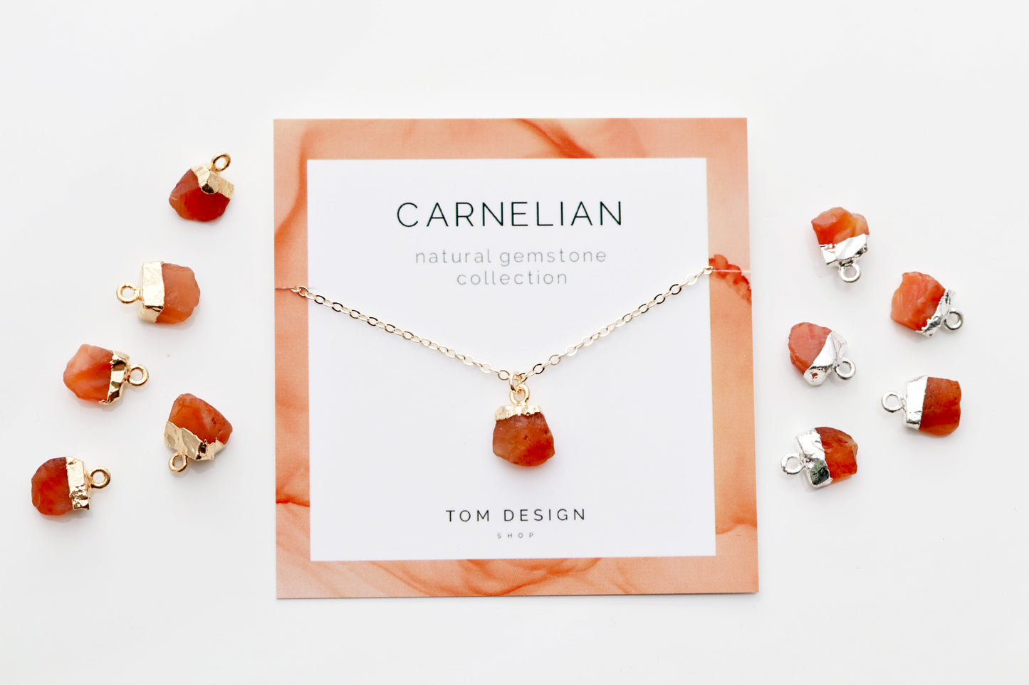 Gemstone Drop Necklace