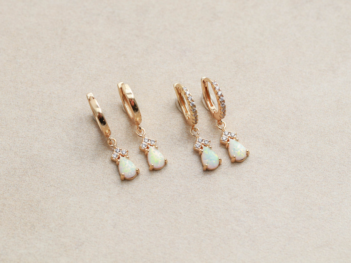 Pendentif Huggie Opale