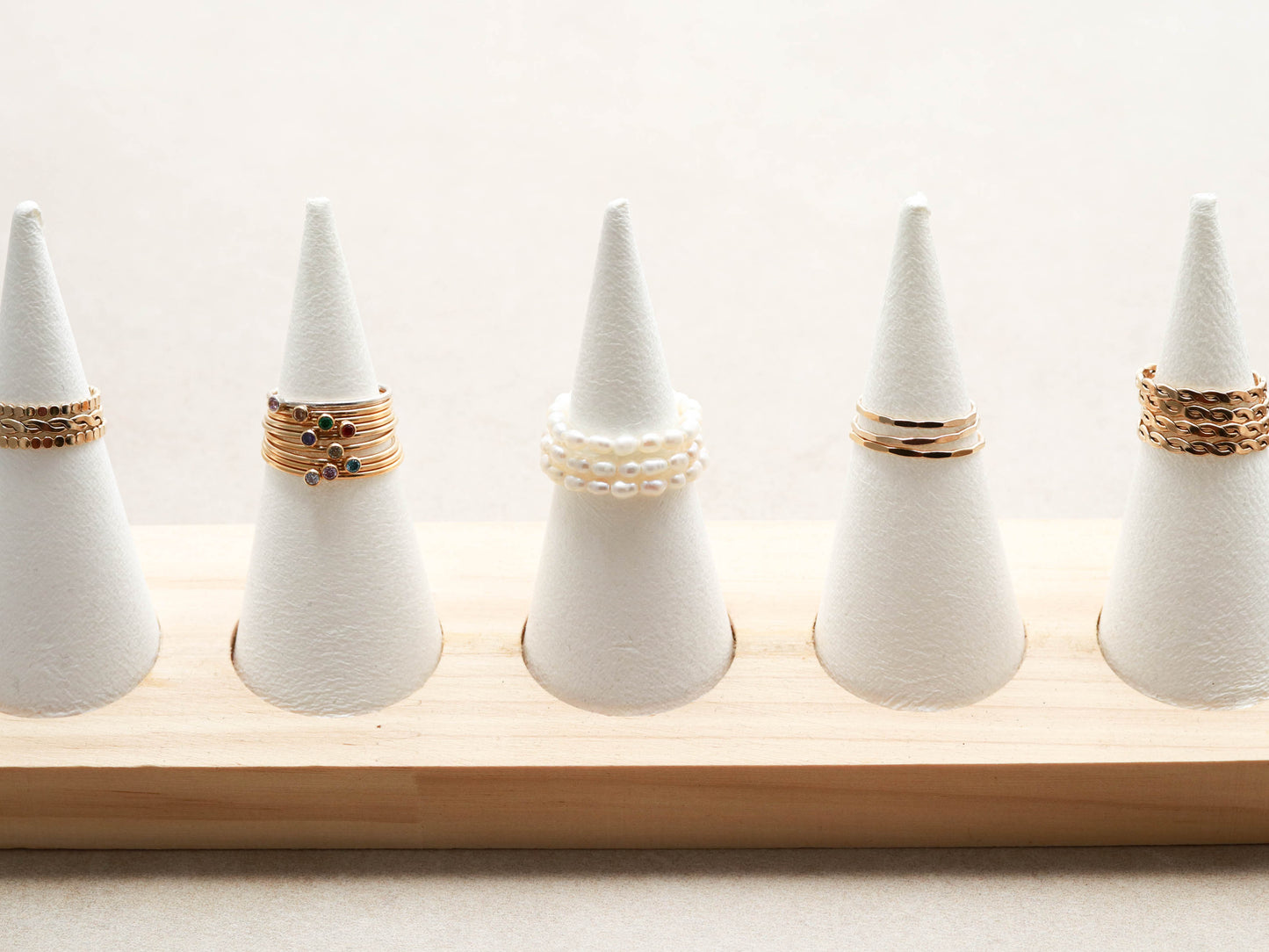 Bague extensible en perles