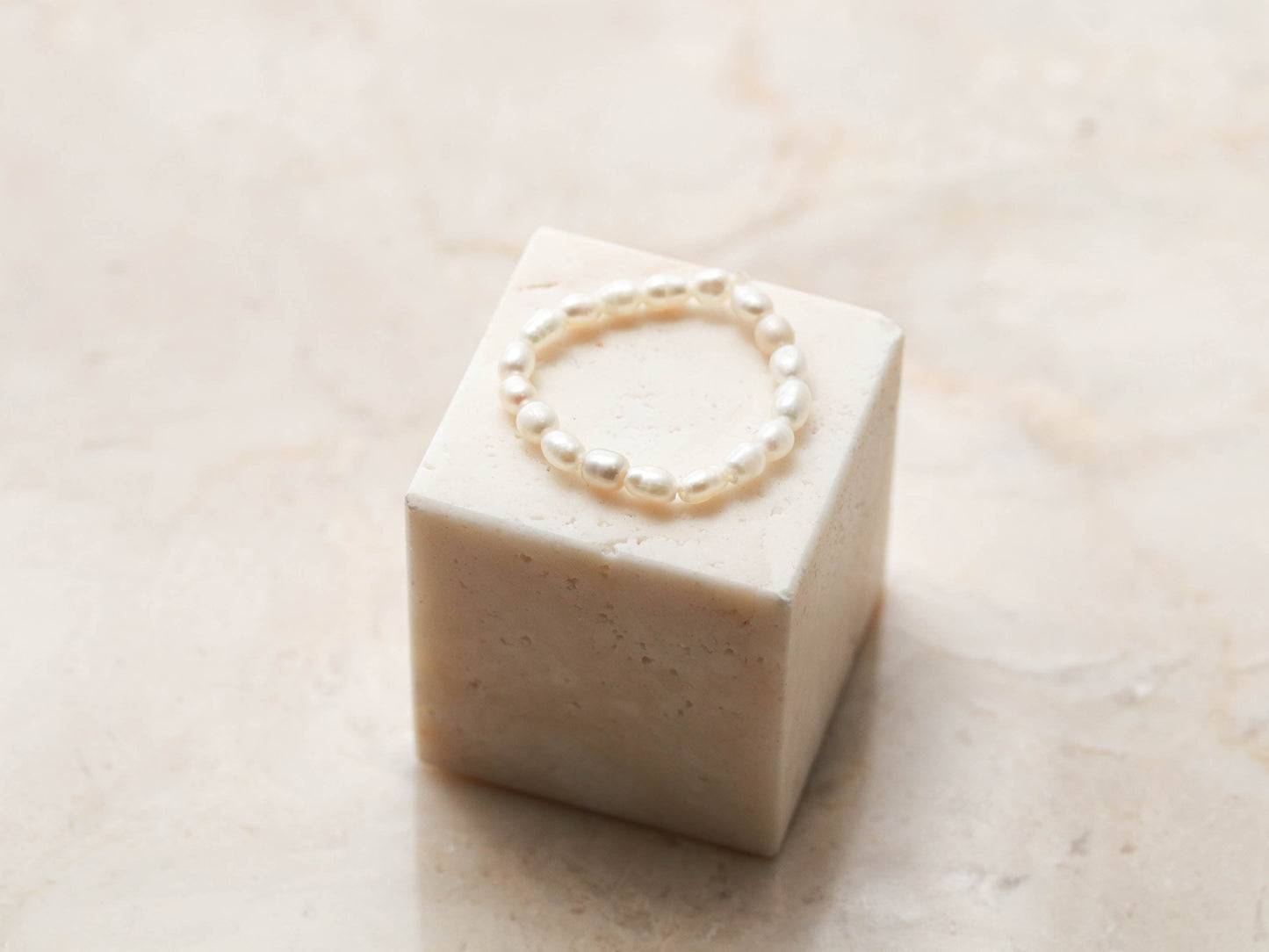 Bague extensible en perles