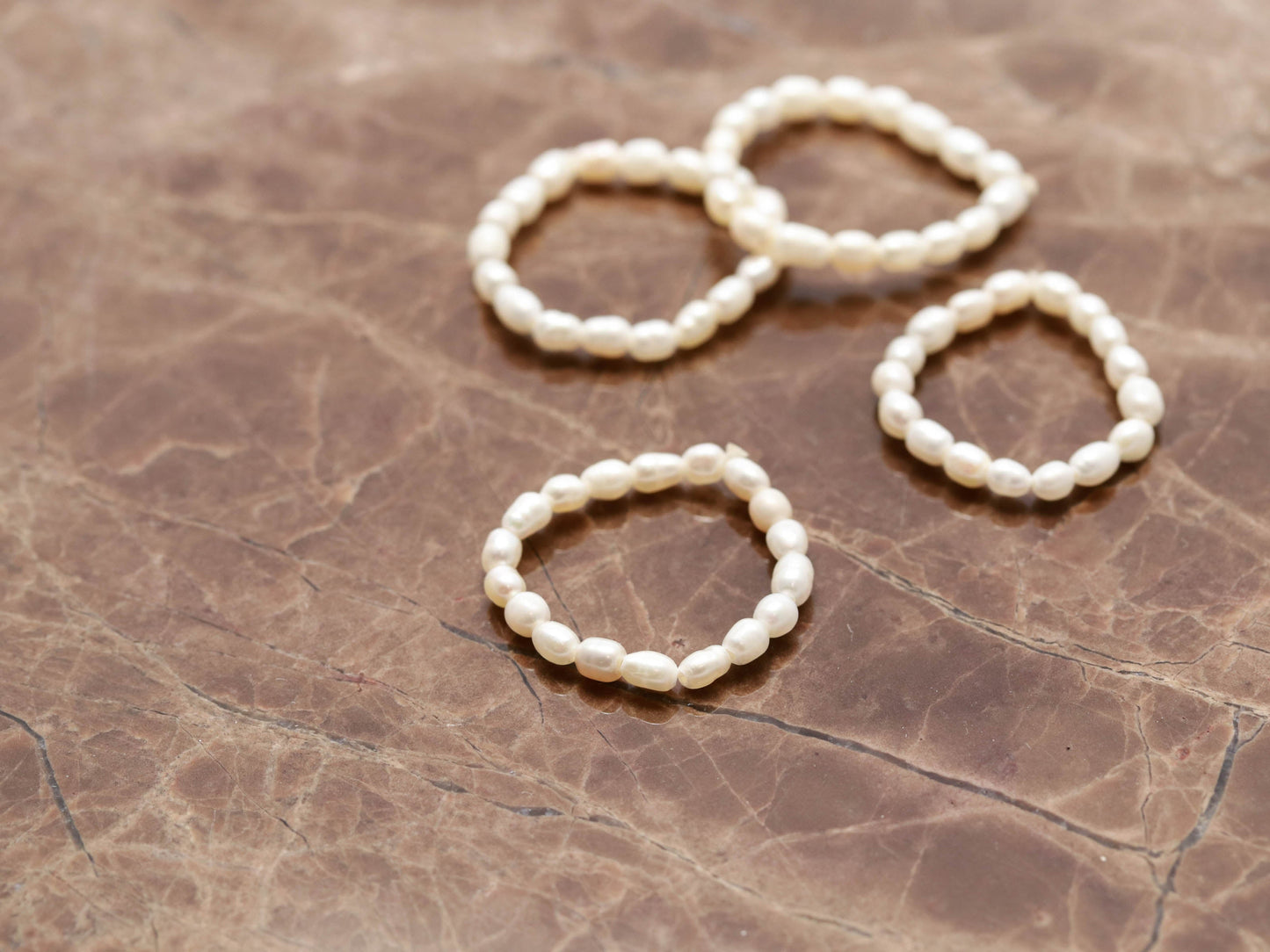 Bague extensible en perles