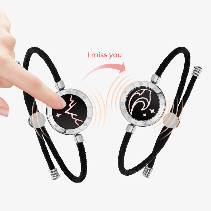 Bracelets Touch Montagne et Mer avec Corde Milan (Noir+Noir)