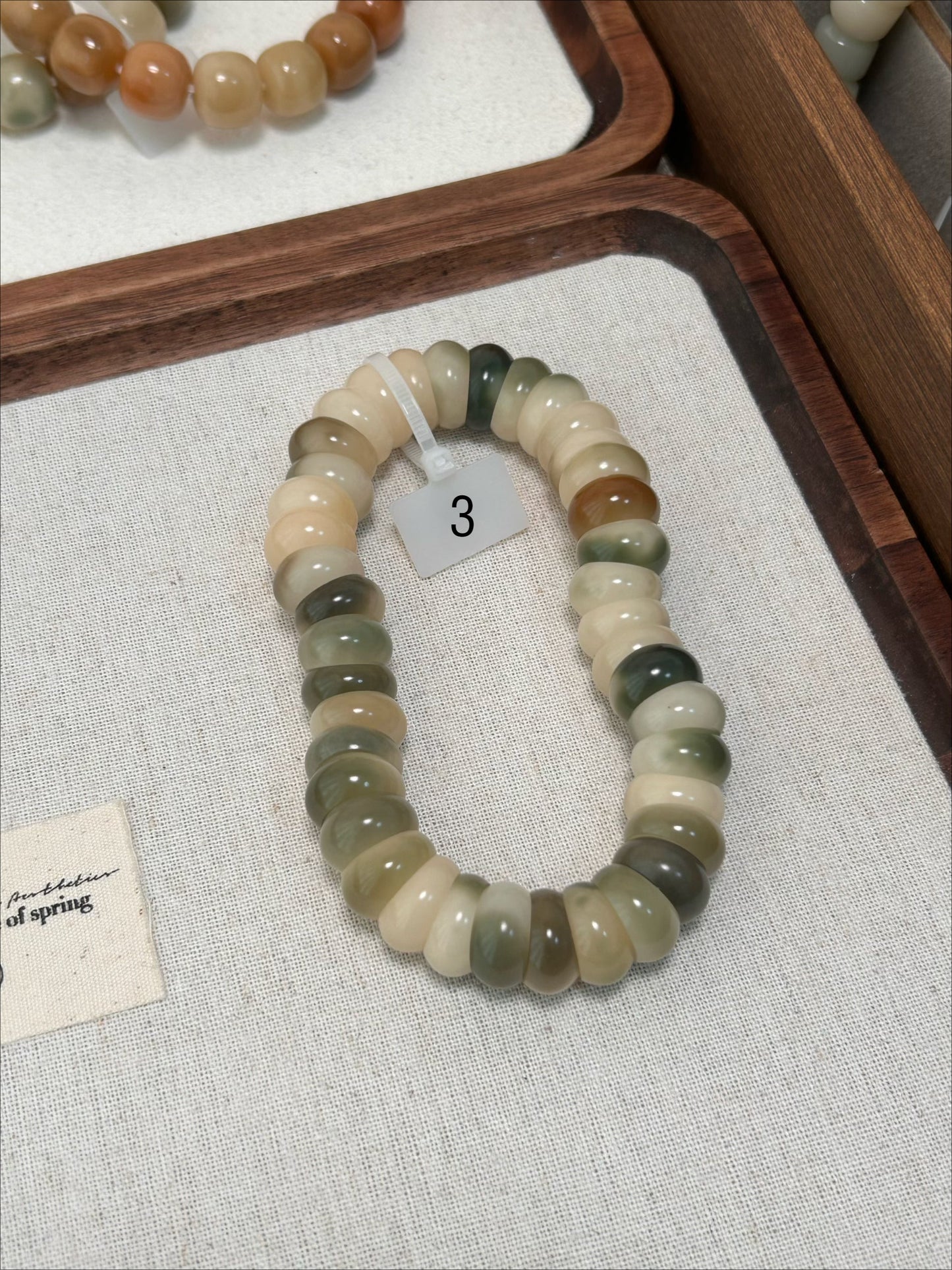 Bracelet Bodhi en forme de soucoupe volante à fines tranches, bracelet anti-stress 14 mm