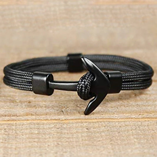 Bracelet ancre nautique père et fils liés pour toujours