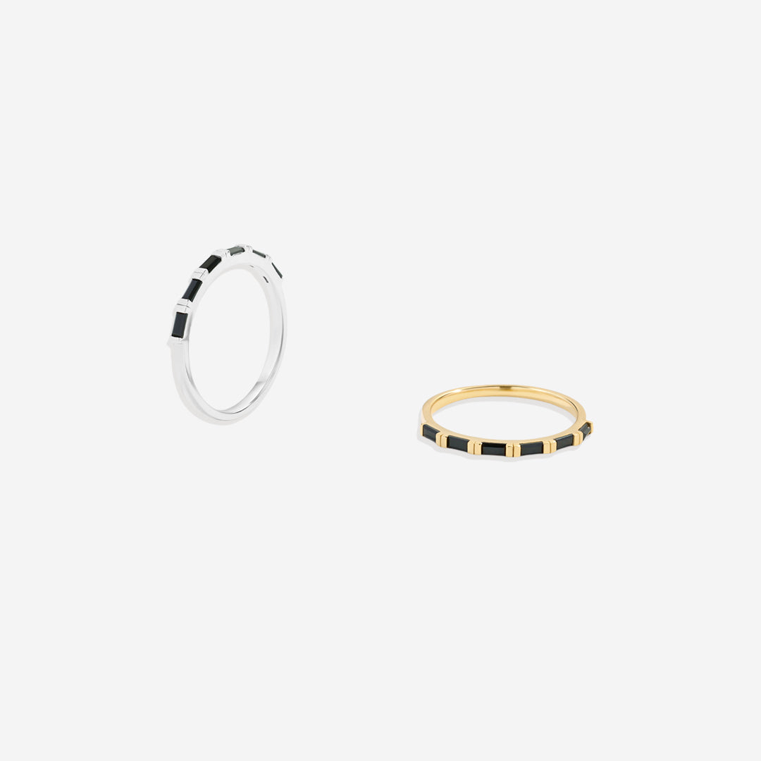 Bague en diamant baguette