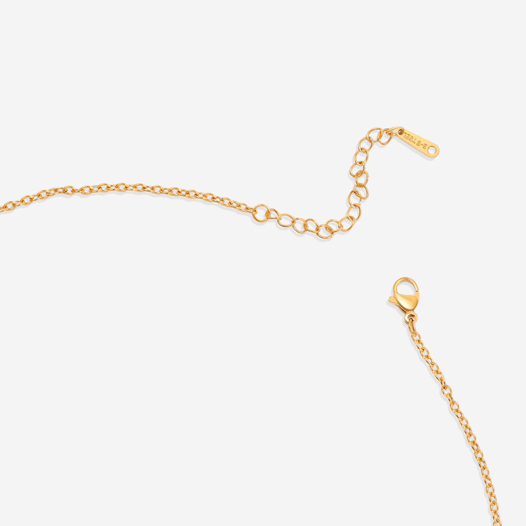 Collier empilable à breloques fleur de naissance