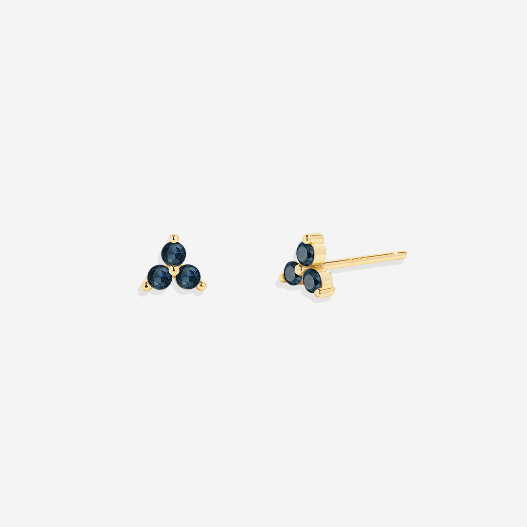Trinity Birthstone Earrings
