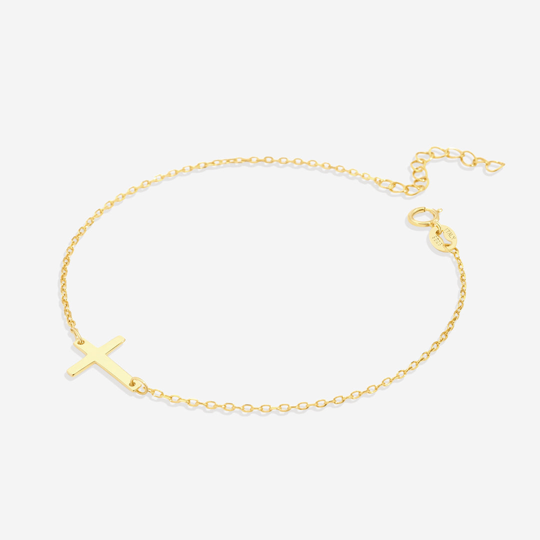 Bracelet à breloques en croix