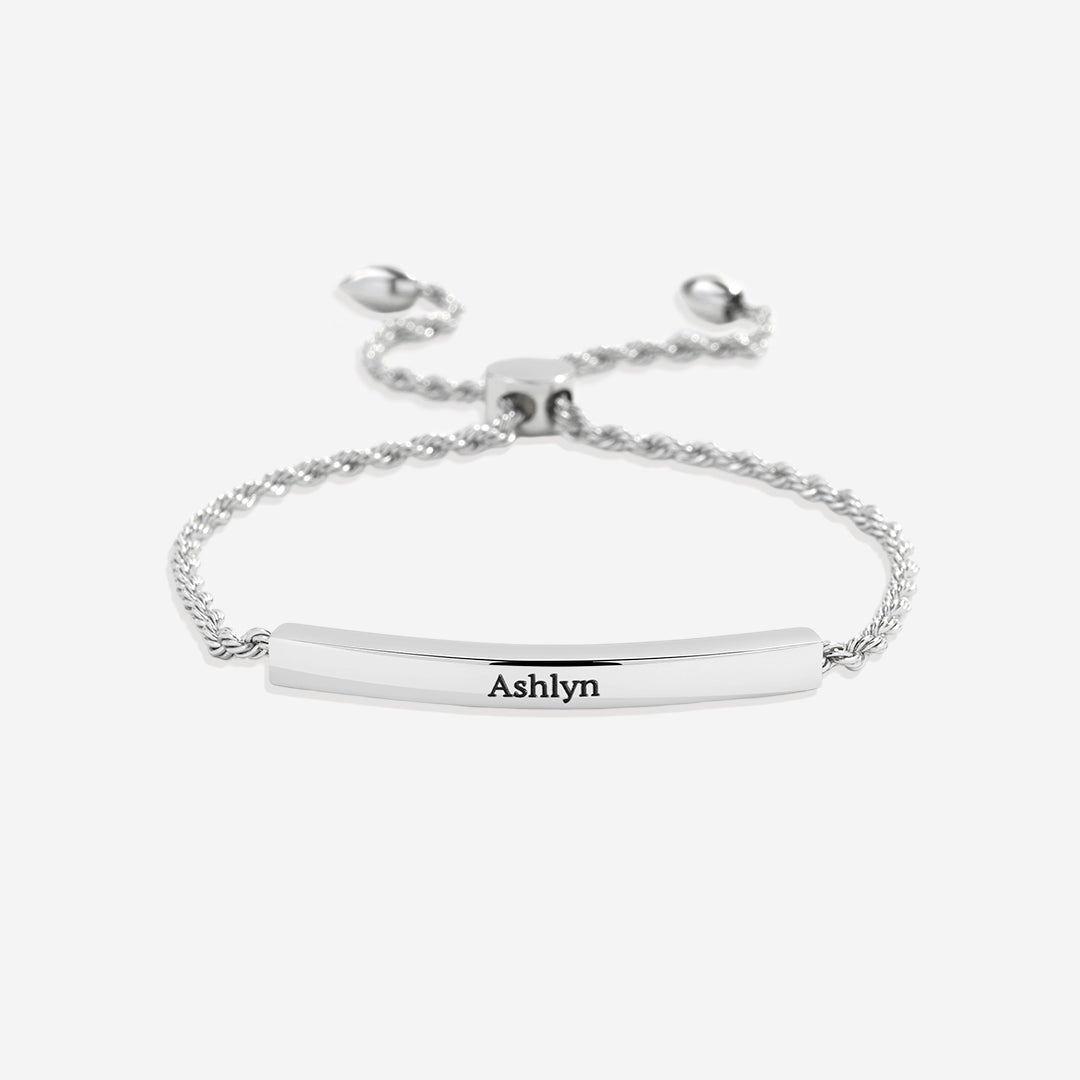 Personalized Bar Chain Bracelet