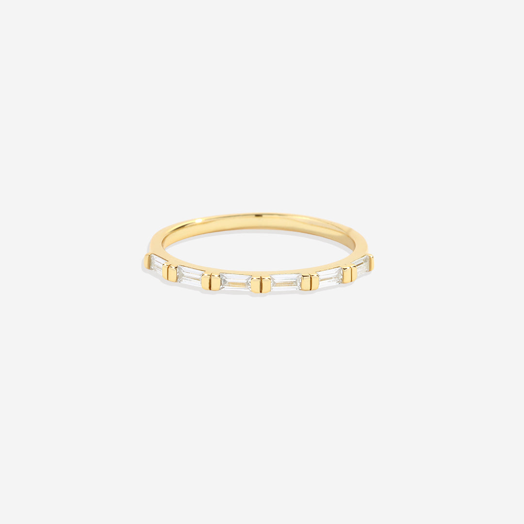Bague en diamant baguette