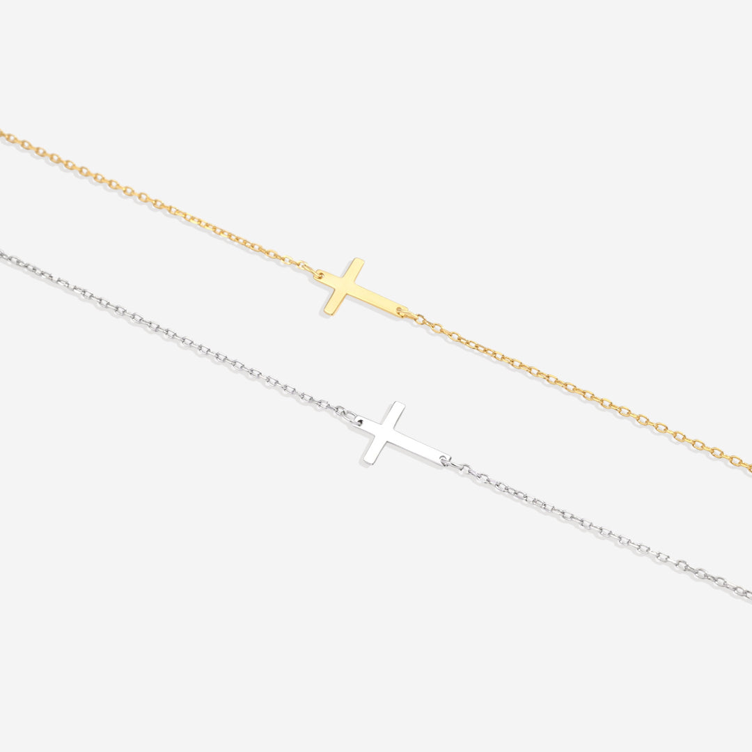 Bracelet à breloques en croix