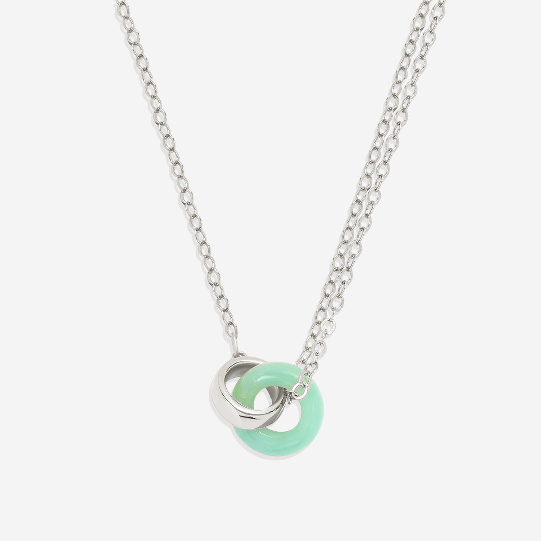 Collier de connexion en pierres précieuses