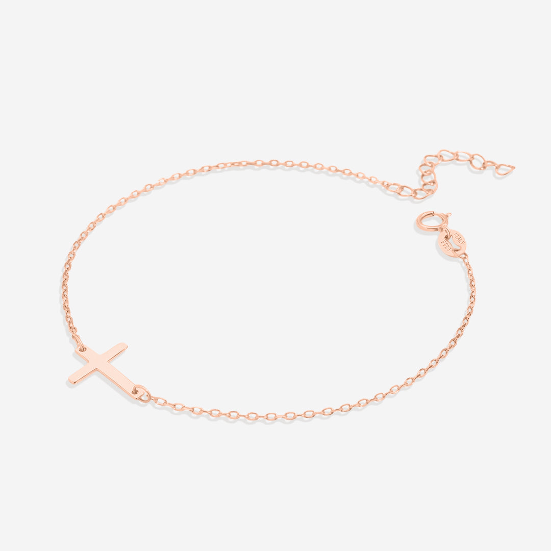 Bracelet à breloques en croix