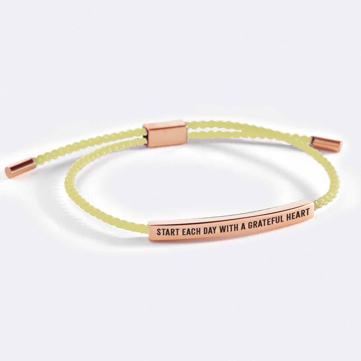 Start Each Day With A Greatful Heart Inspire Bracelet