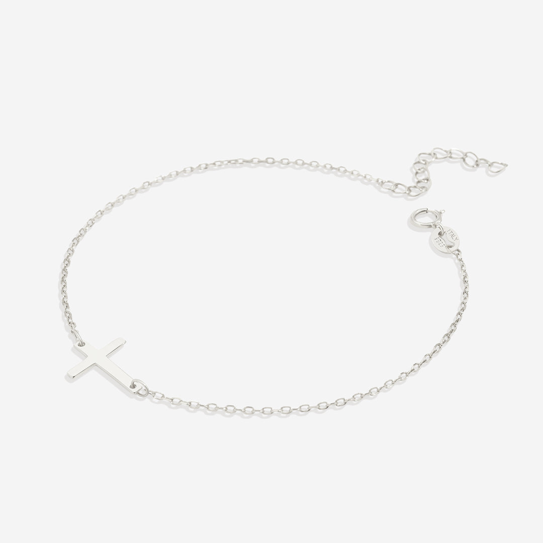 Bracelet à breloques en croix