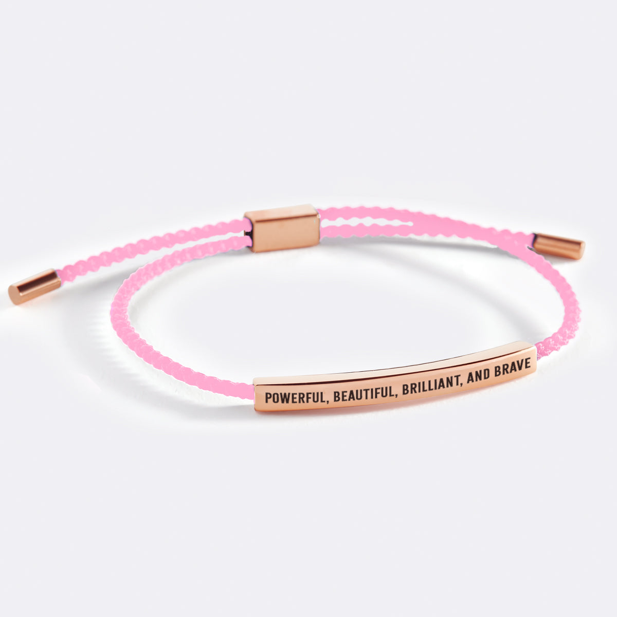 Powerful, Beautiful, Brilliant, and Brave Inspire Bracelet