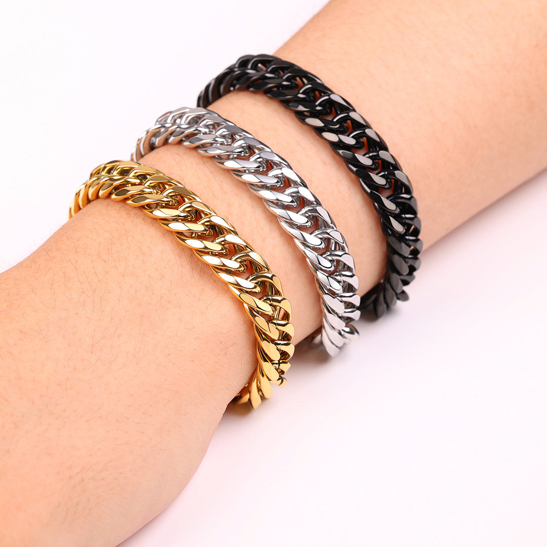 Bracelet à maillons épais pour homme
