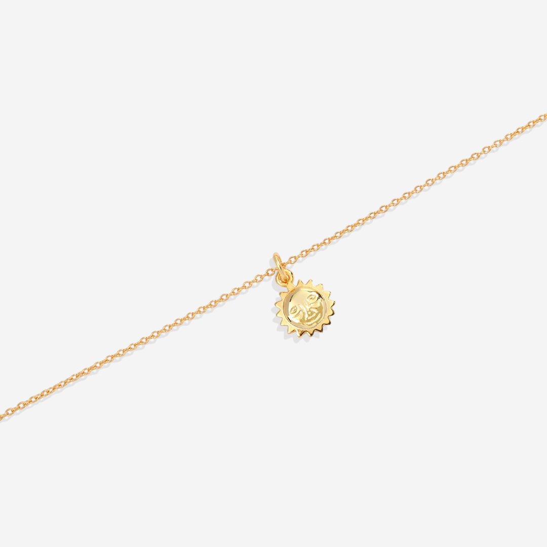 Collier pendentif breloque soleil