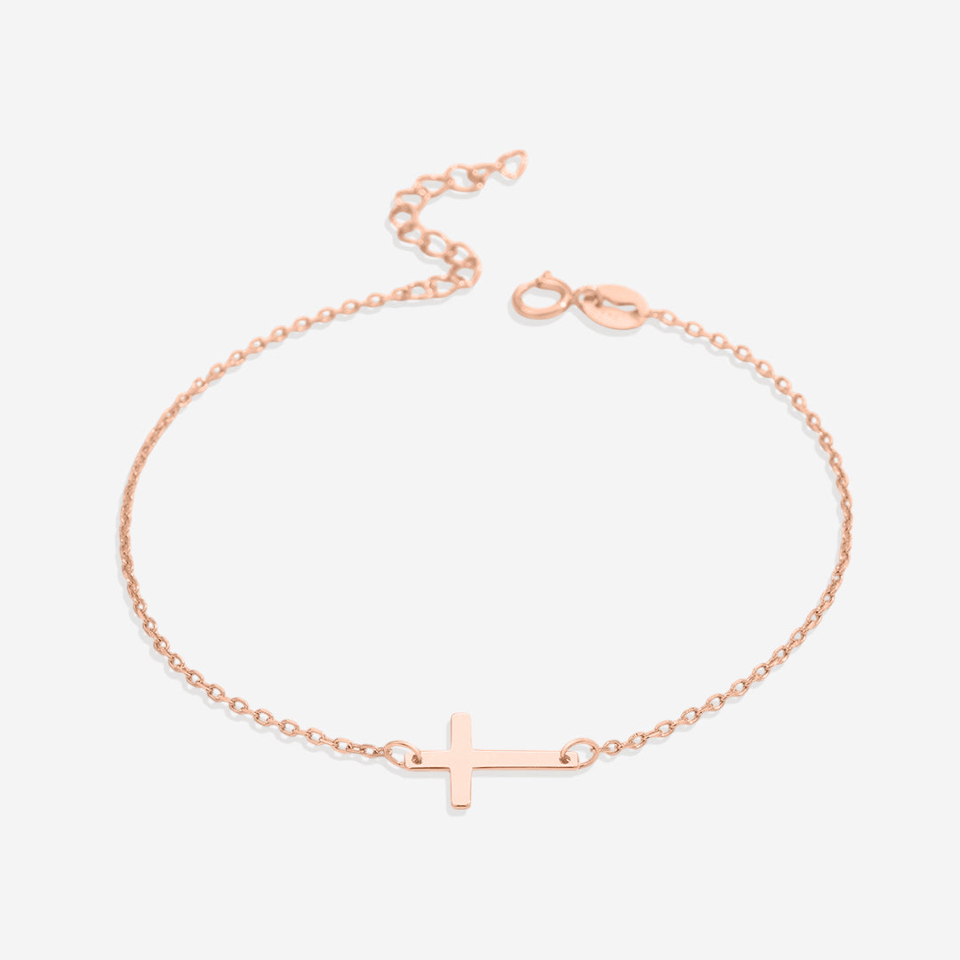 Bracelet à breloques en croix