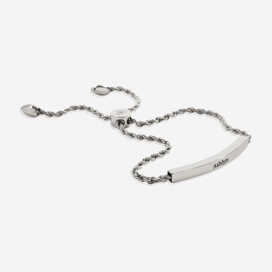 Personalized Bar Chain Bracelet