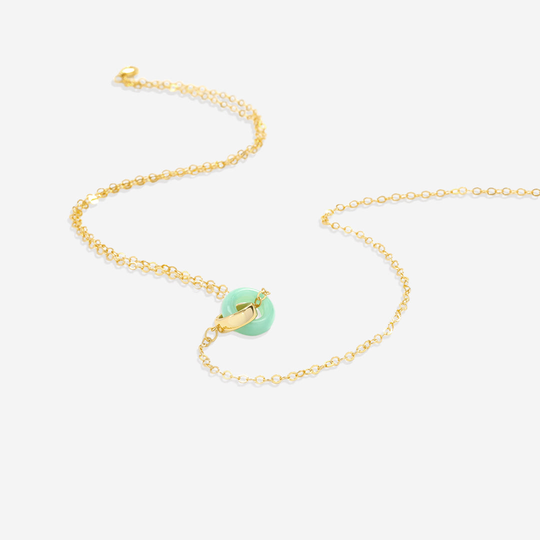 Collier de connexion en pierres précieuses