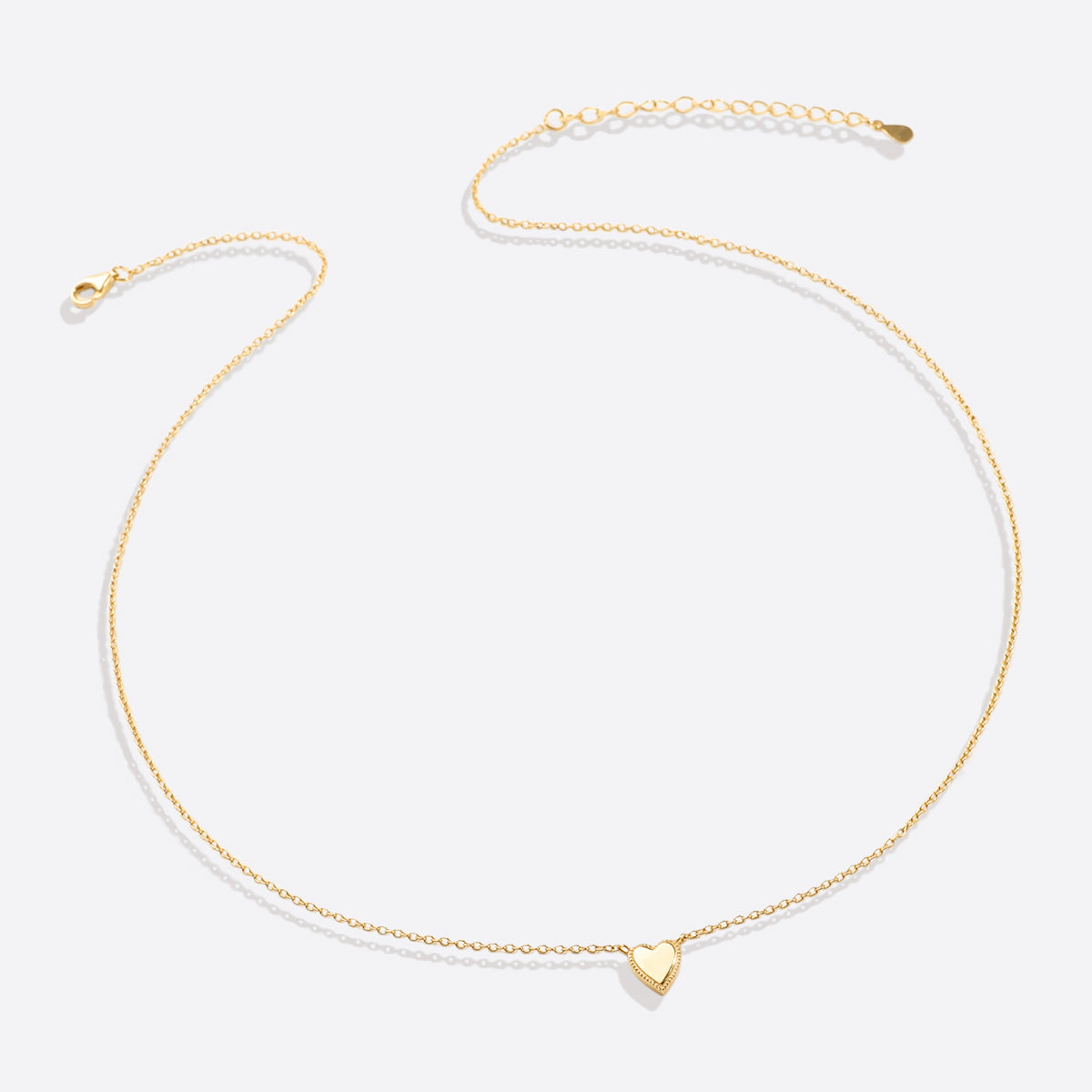 Collier empilable en forme de petit cœur