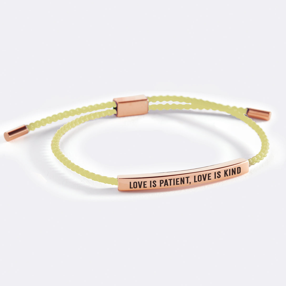 Liebe ist geduldig, Liebe ist gütig, Inspirierendes Armband
