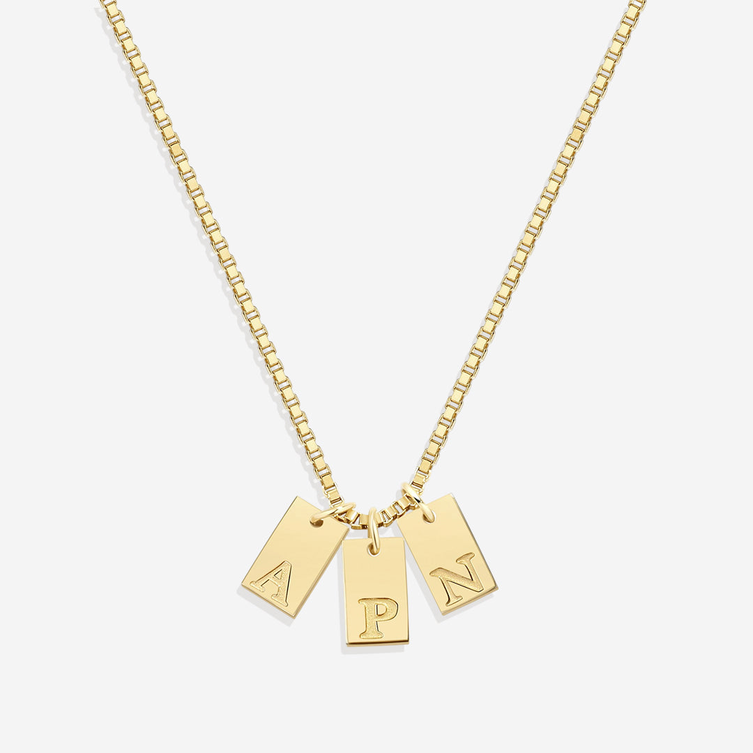Initial Tag Necklace