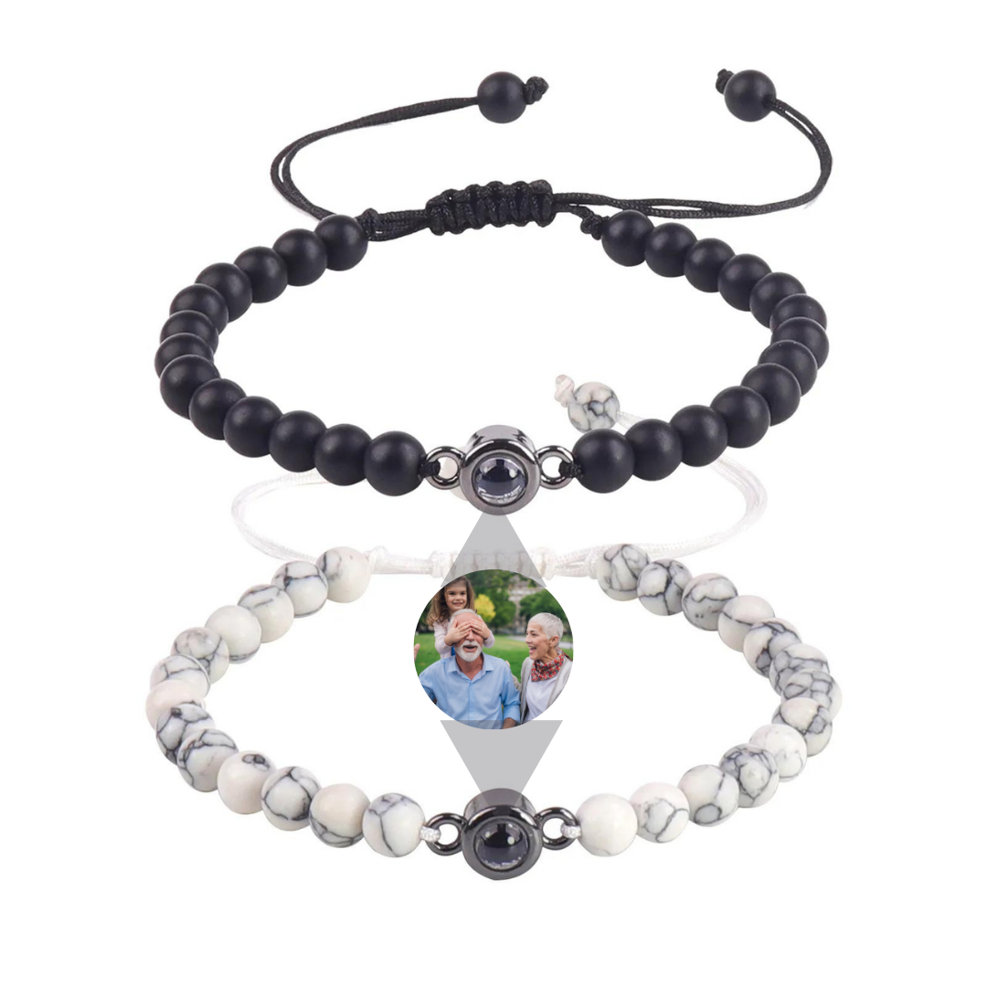 Bracelet de projection de perles assorties