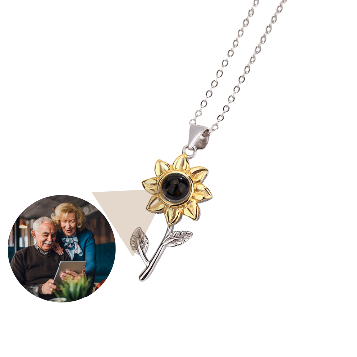 Collier de projection de tournesol éternel