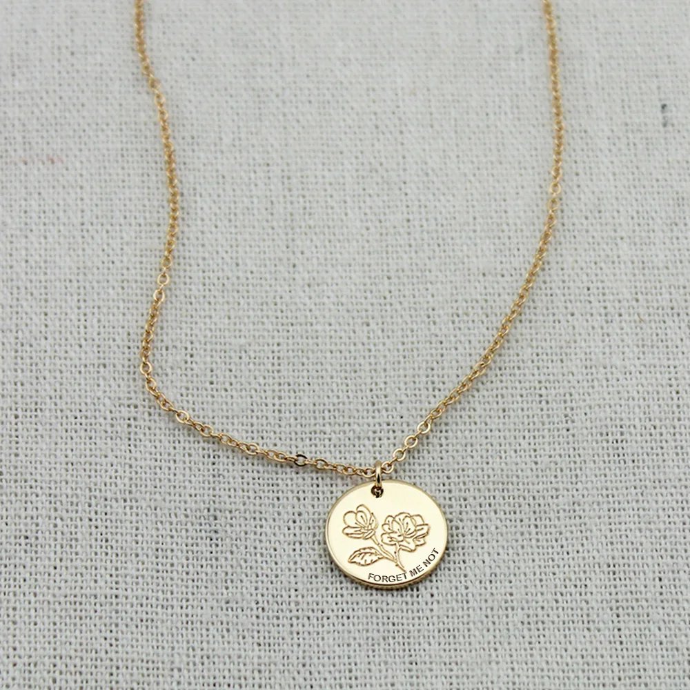 Collier Fleur Myosotis