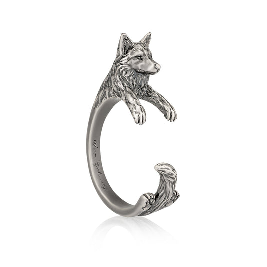 Bague enroulée en forme de renard