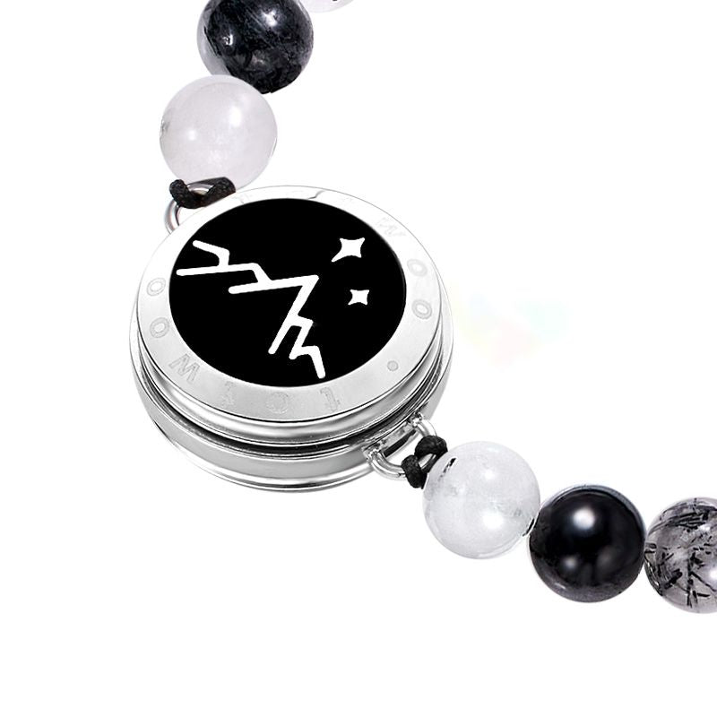 Bracelets Mountain&Sea Touch avec perles de quartz rutile noir