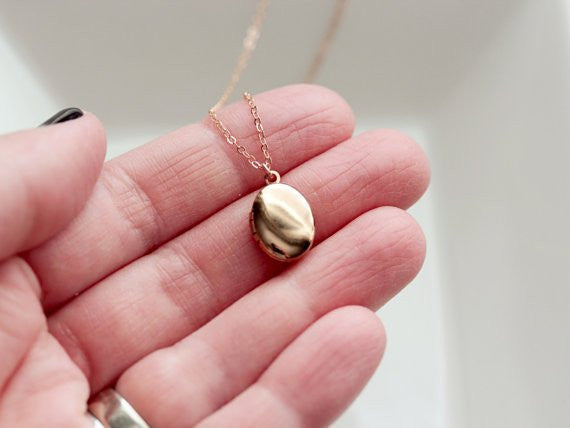 Children's Solid Lockets | Heart, Circle, Oval