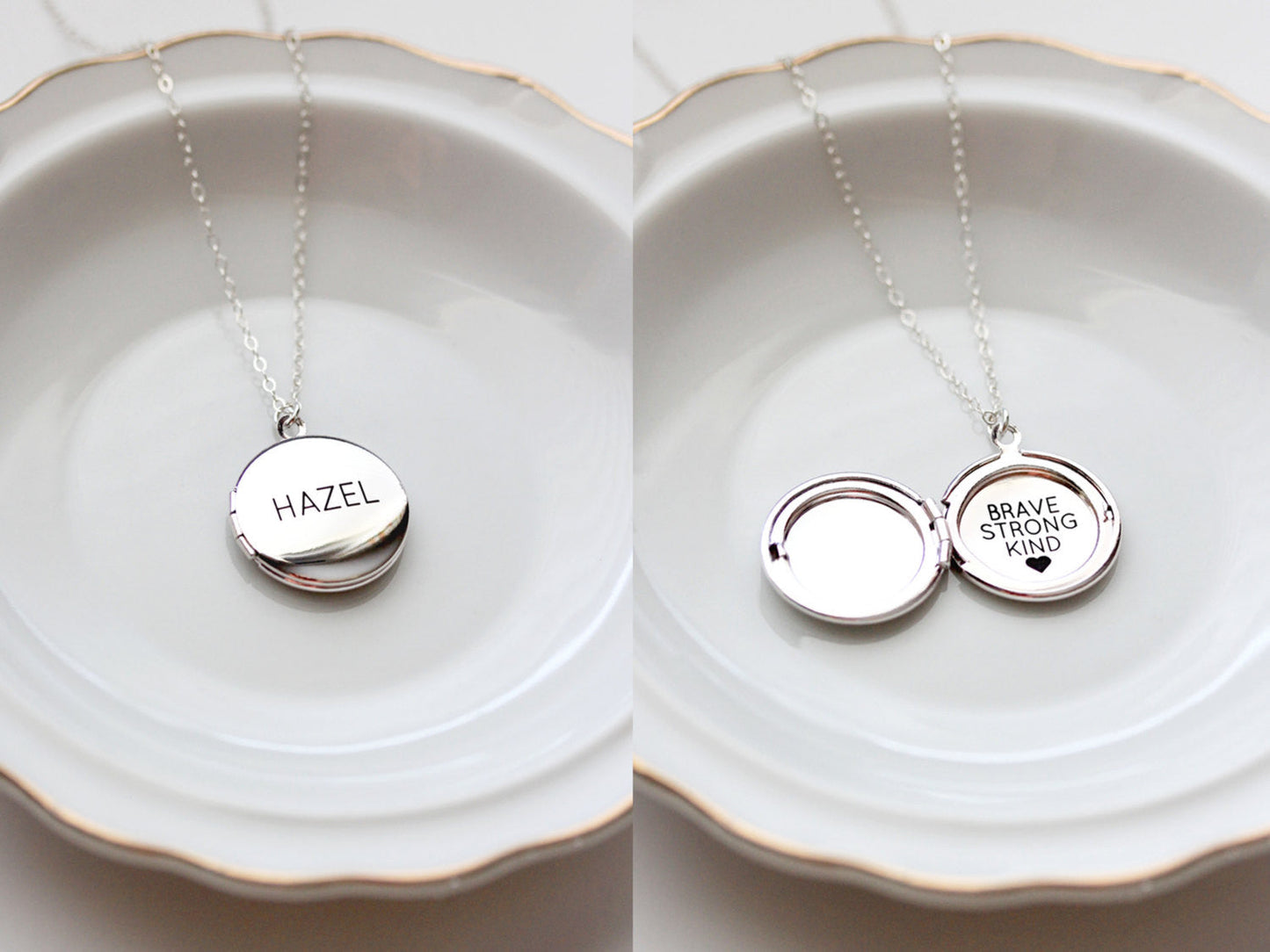 Engraved Locket: Medium