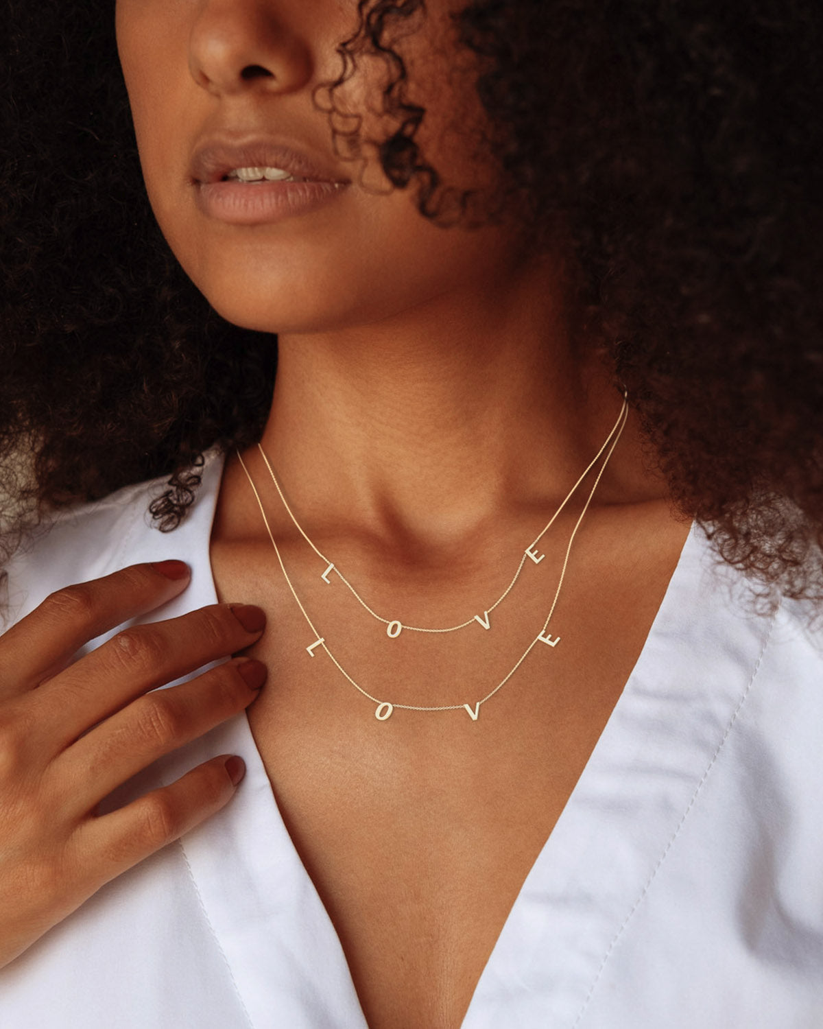 Le collier lettre LOVE