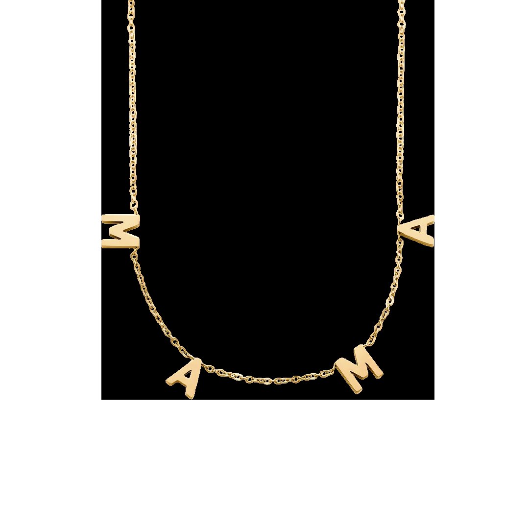 Le collier lettre MAMA