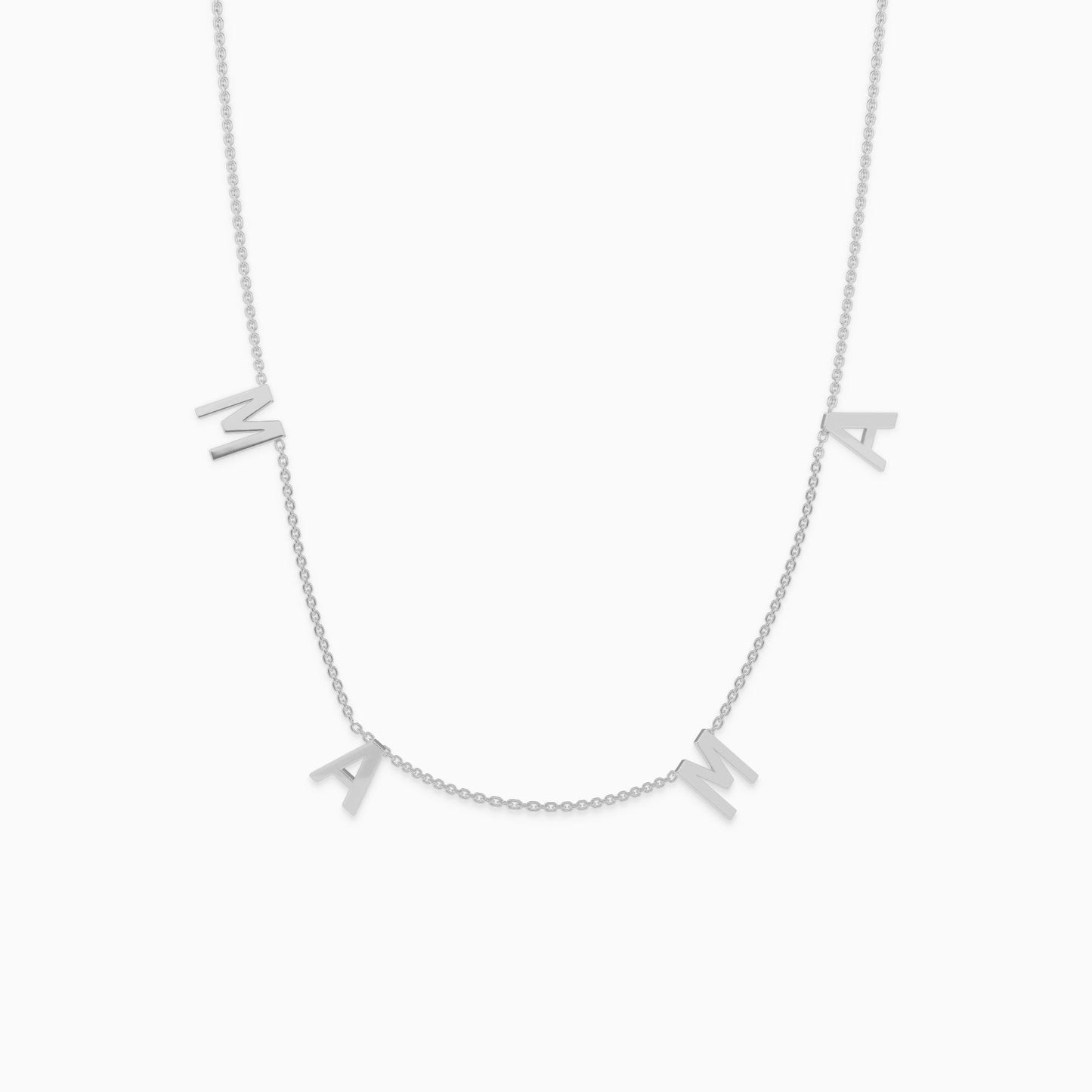 Le collier lettre MAMA