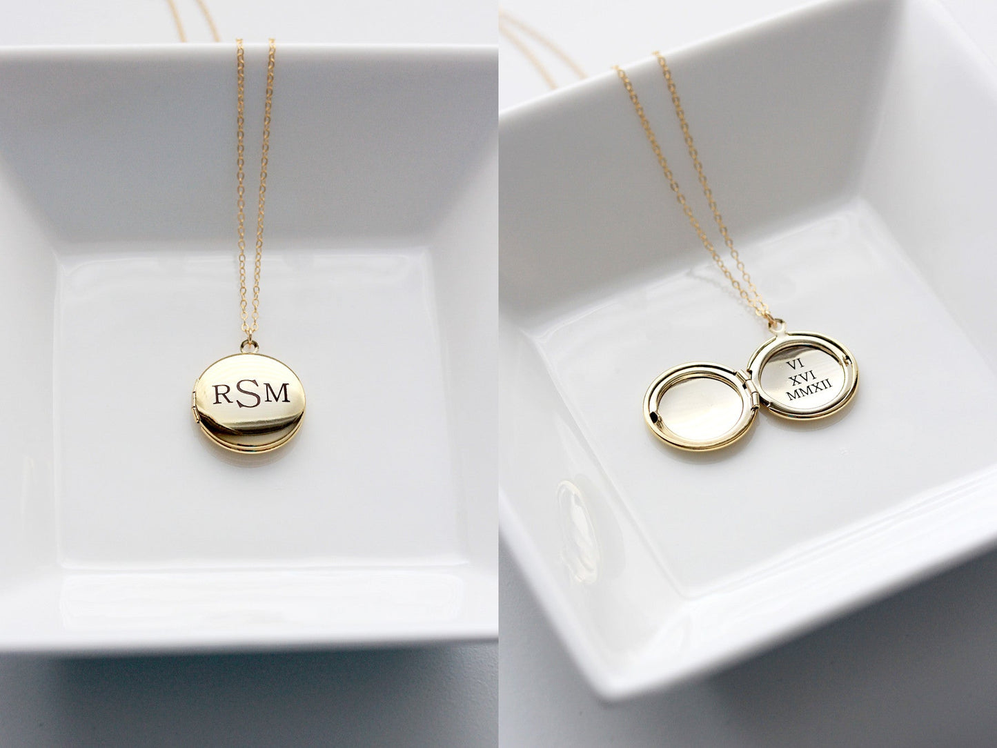 Engraved Locket: Medium