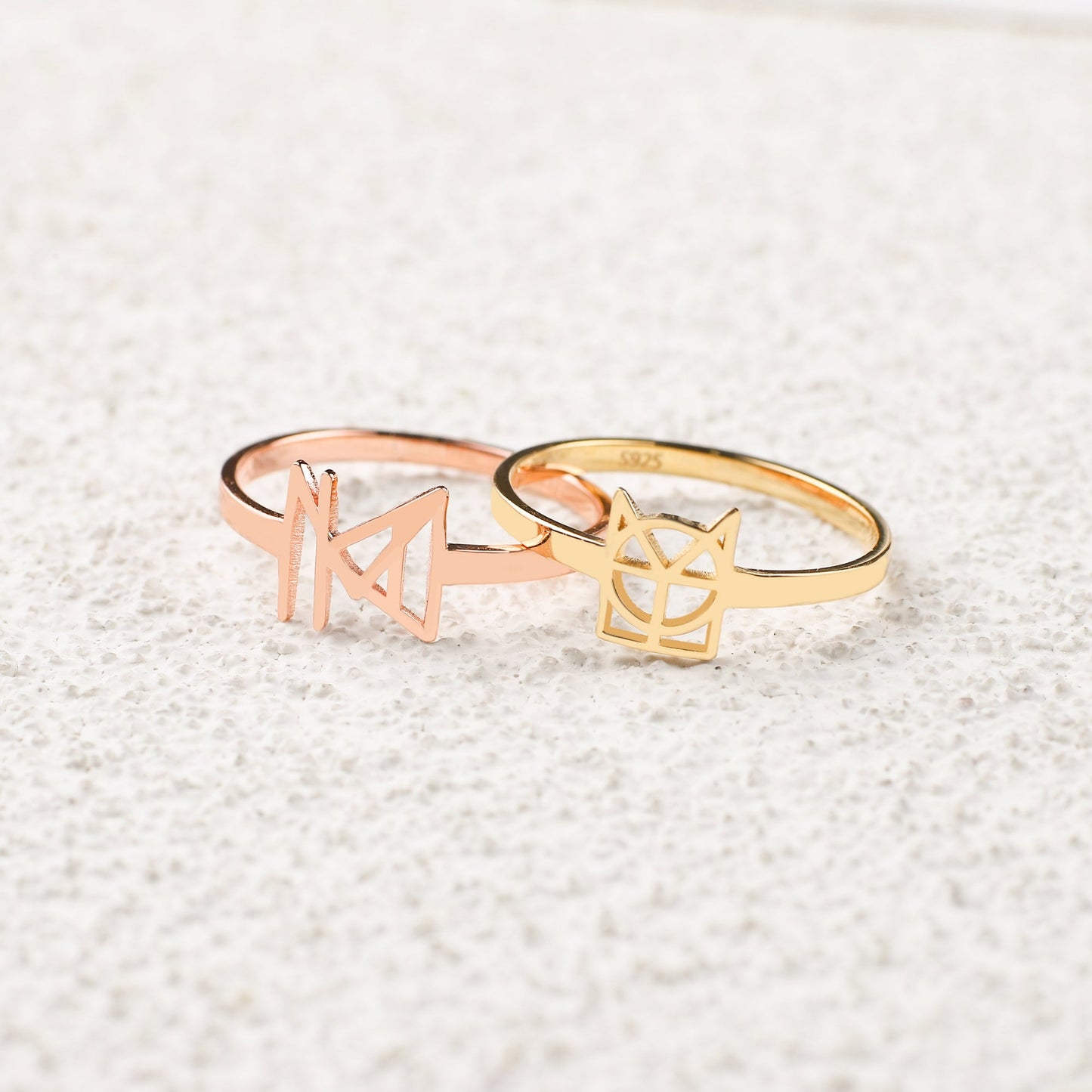 Monogram Name Ring