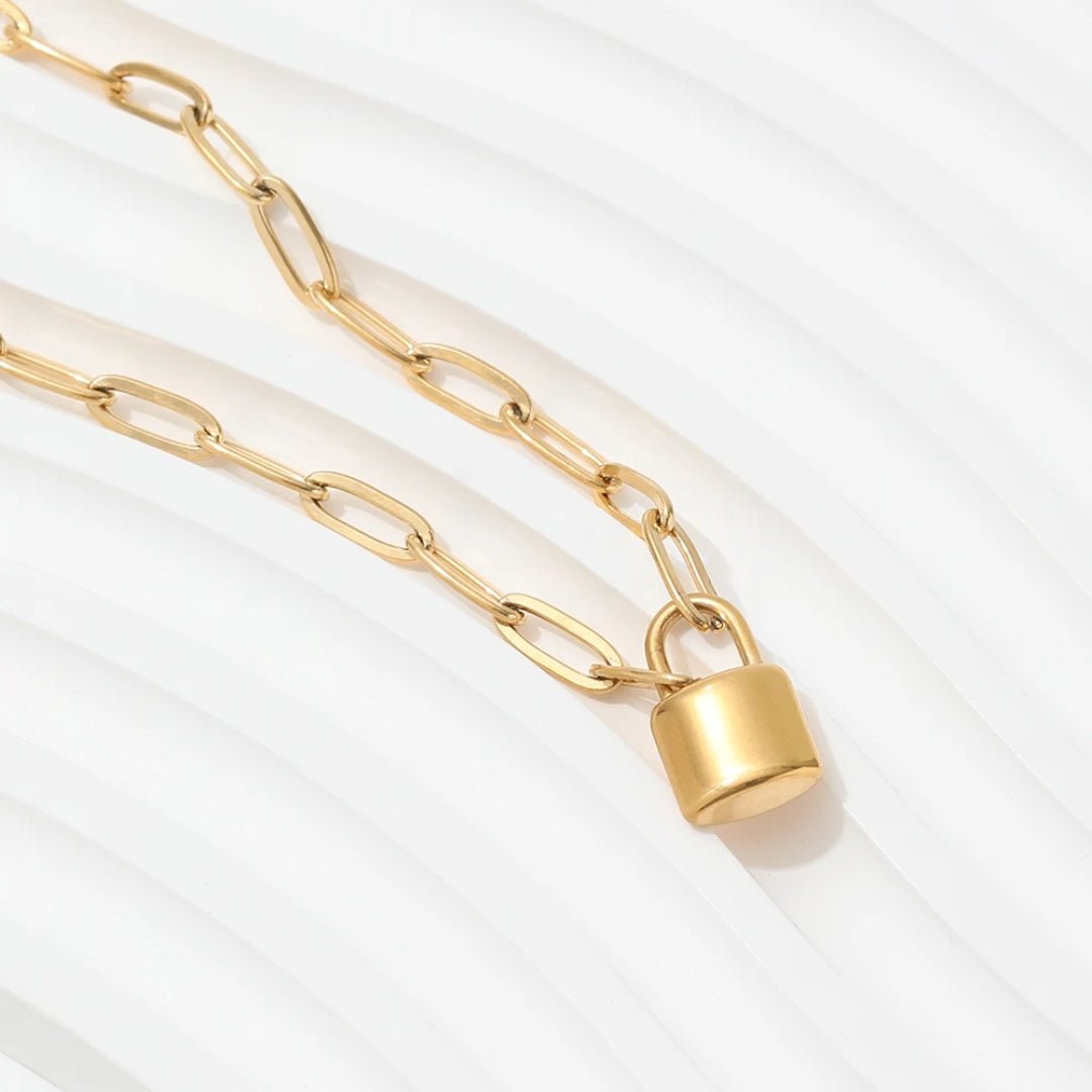 Collier cadenas à maillons mère et fille