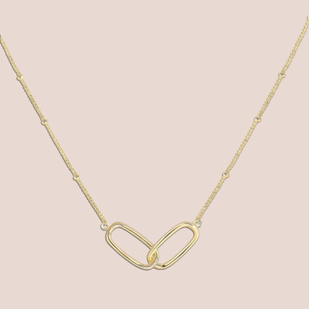 Collier pendentif lié mère et fille