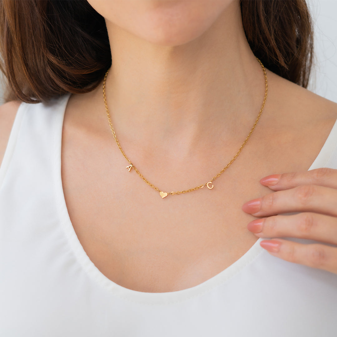 Collier Initiale One Heart