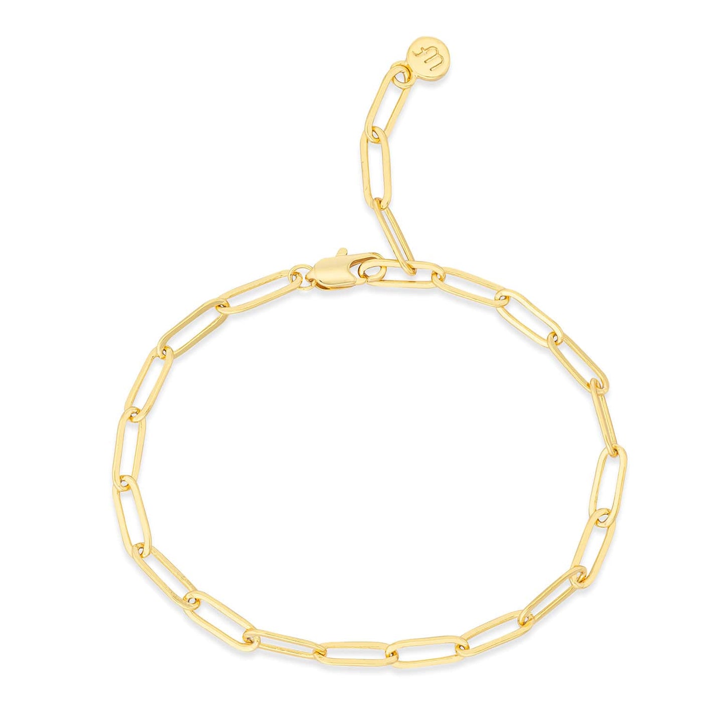 Bracelet chaîne trombone