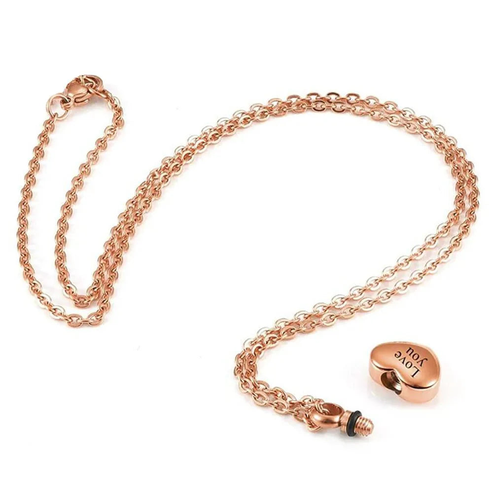 Pendentif en frêne en forme de cœur avec empreinte de patte