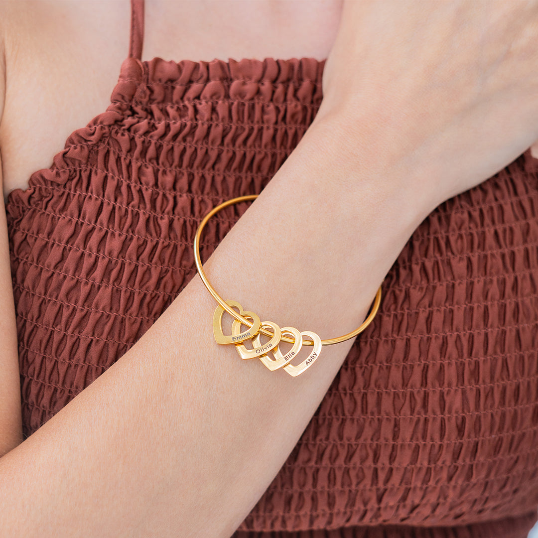 Personalized Hearts Love Bracelet