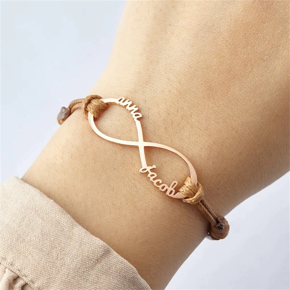 Personalized Infinity Bracelet