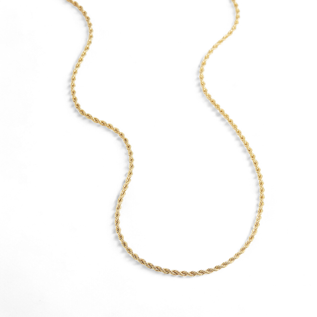 Collier chaîne en corde