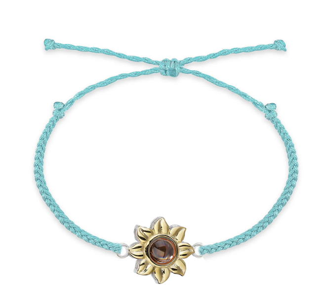 Sunflower Photo Bracelet